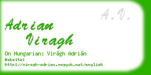 adrian viragh business card